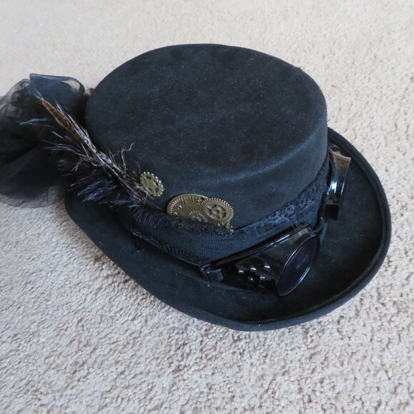 Steampunk Hat & Glasses Costume - Picture 2 of 4